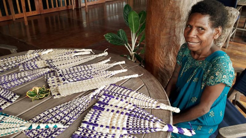 Women Weavers Of Milne Bay Paga Hill Estate Port Moresby Papua New